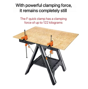 Bancs de travail multifonctionnels en bois DIY, scie à découper, établi de <span class=keywords><strong>menuiserie</strong></span> portable, <span class=keywords><strong>table</strong></span> de travail pliable, <span class=keywords><strong>table</strong></span> de travail mobile pour le travail du bois - Product Image 4