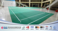 Tapis de sol portable antidérapant pour tennis de table, badminton, volley-ball, gymnase, surface de terrain, revêtement de sol sportif en PVC vinyle, épaisseur
