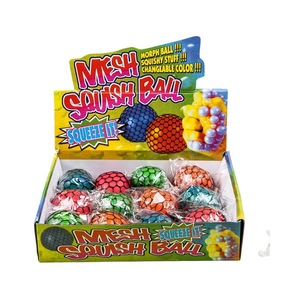 Pelotas Antiestrés de Malla Aleatoria con Forma de Uva, Juguetes de Compresión Suaves, Flexibles y No Tóxicos para Aliviar el Estrés en Niños y Adultos - Product Image 5