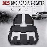 Tapis de sol complets avant et arrière sur mesure, toutes saisons, thermoformés en TPE pour GMC Acadia 7 places 2025