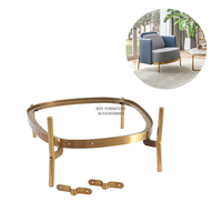 Pièces de canapé et fauteuil modernes en métal noir personnalisées pour usage hôtelier et salon – Vente chaude