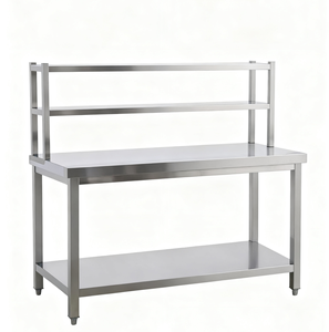 Tavolo da lavoro commerciale da cucina in acciaio inox tavolo da lavoro ristorante tavolo da lavoro SUS 304 - Product Image 4
