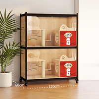 Vente directe usine – Grande villa pour chat en bois massif multicouche, niche, armoire de logement pour animaux, maison pour animaux respirante et imperméable