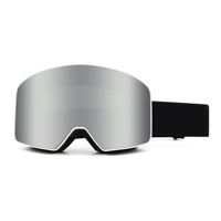 Masque de ski TPU plein cadre le plus vendu avec lentille cylindrique anti-éblouissement, coupe-vent et anti-buée pour la protection des yeux