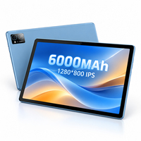 Nouvelle tablette PC OEM 10,1 pouces Allwinner A523 Octa Core 4+64 Go Android 14 1280x800 IPS Écran tactile WiFi BT 6000 mAh USB-C avec étui