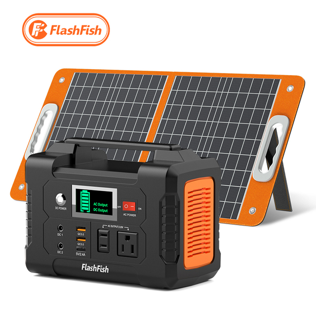 200W Portable Power Station Home Use MPPT Controller Lithium Ion Battery Mini Solar System Pure Sine Wave Output 5 Hours Runtime