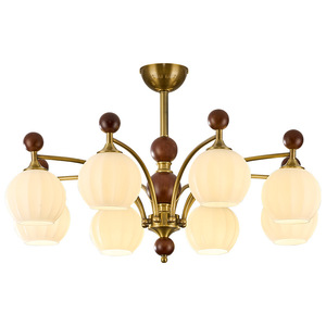 Vintage Style Multi Head Chandelier Led <b>Lights</b> E26 Round Home <b>Lighting</b> For Living Room Bedroom Study Dining Room - Product Image 3
