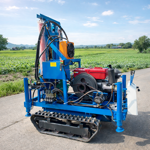 Máquina de Perfuração de Poços de Água Hidráulica Montada em Esteira a Diesel, 200m de Profundidade, para Irrigação Agrícola e Perfuração de Rocha Dura - Product Image 1