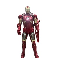 Statue de super-héros Iron Man MK7 grandeur nature 1/2 taille en résine de fibre de verre, artisanat décoratif pour la maison, thème musical élégant, Noël