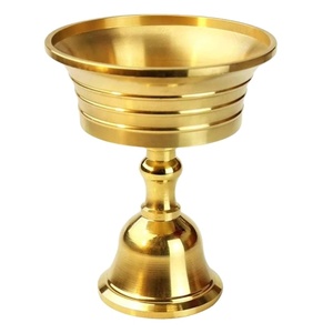 Candelabro Retro de oficina dorado, decoración del hogar, librería de cobre, portavelas, sala de estar, cafetería, fiesta de celebración hecha a mano - Product Image 6