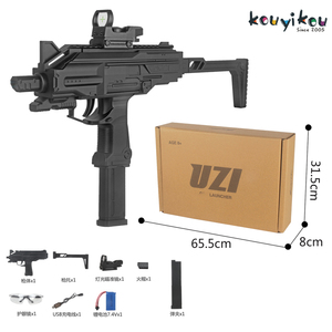 HOT adulti UZI elettrico a guscio continuo di espulsione pistola giocattolo di tiro all'aperto gioco di battaglia ragazzi UZI <span class=keywords><strong>AK</strong></span> Water Soft Bullet Gun - Product Image 2