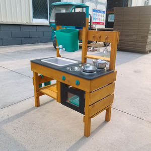 Cuisine en bois d'extérieur et ensemble de jeu alimentaire avec accessoires pour enfants de 3 ans et plus - pour jouer à la cuisine dans la boue - Product Image 5