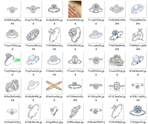 Servicio personalizado antiguo Halo corte redondo sal y pimienta diamante Split Shank <span class=keywords><strong>Pave</strong></span> anillos de compromiso para mujeres Moissanite - Product Image 6