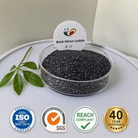 Vente en gros directe usine – Carbure de silicium noir 98,5 %, grain FEPA F (F24, F30, F36), 0,7-0,85 mm, 1-2 mm, 1-3 mm, grain de carborundum SiC noir