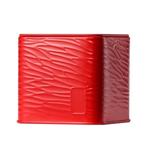Boîte à thé de voyage portable RTS 75*75*75 mm 50g, petite boîte carrée en fer pour thé noir et vert, boîte carrée en fer blanc vide - Product Image 6
