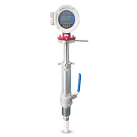 4-20mA output limbah jenis penyisipan magnetik meteran aliran elektromagnetik air