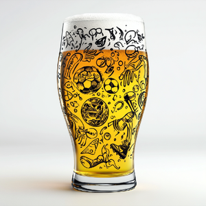 Vaso de cerveza con logotipo personalizado al por mayor, vaso de <span class=keywords><strong>cristal</strong></span> de fútbol mundial con impresión personalizada de estilo moderno/clásico artesanal <span class=keywords><strong>gigante</strong></span> soplado a mano - Product Image 6