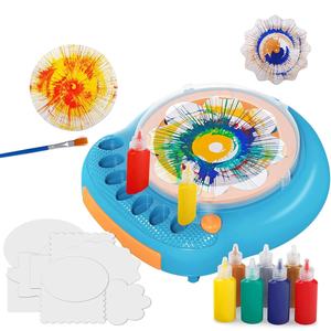 Çocuklar sanat ve zanaat boyama kiti eğitim elektrikli boya Spin sanat makinesi boyama boyama için fırıldak oyuncağı çizim sanat malzemeleri - Product Image 1