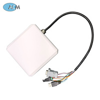 Lector de estacionamiento 5dbi antena lineal control de acceso RS232/485 Wiegand interfaz USB UHF lector RFID
