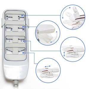 Cama Eléctrica de <span class=keywords><strong>Spa</strong></span> para Tratamientos Faciales, Pestañas y Tatuajes, con Reposabrazos de Madera, <span class=keywords><strong>Silla</strong></span> de Masaje con 3/4 Motores, Cama de Belleza Blanca - Product Image 6