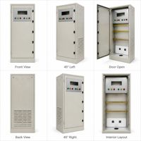 Boîtier de distribution métallique en acier galvanisé avec revêtement en poudre, verrouillable, taille personnalisable, pour armoire de commutation