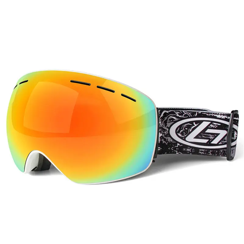 Lunettes de Ski Double Couches UV400 Anti-buée Grand Masque de Ski Lunettes de Ski Hommes Femmes Lunettes de Snowboard Neige