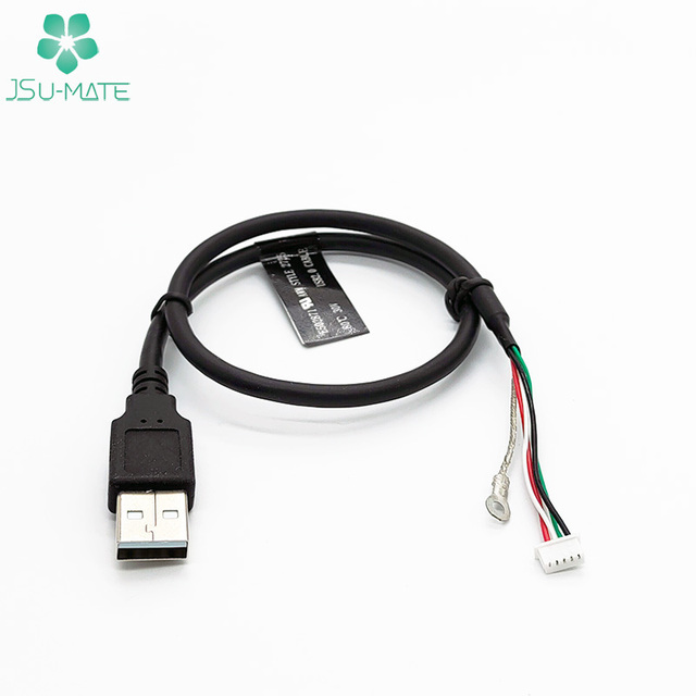 USB to 4/5Pin Housing Ring Terminal Data Cable USB Male Connector Custom Cable Wire Harness TPE Cable