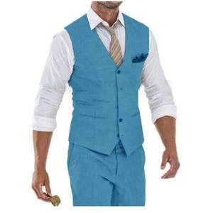 बेज लिनन पुरुषों ने गर्मियों की पोशाक पोशाक के लिए ग्रीष्मकालीन पोशाक सूट किया पुरुषों के लिए ग्रीष्मकालीन पोशाक सूट करता है - Product Image 3