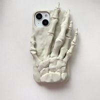 Designer de luxe Halloween cadeau décalé squelette main support coque de téléphone accessoire support de mode pour iPhone 17 16 Pro Max étuis