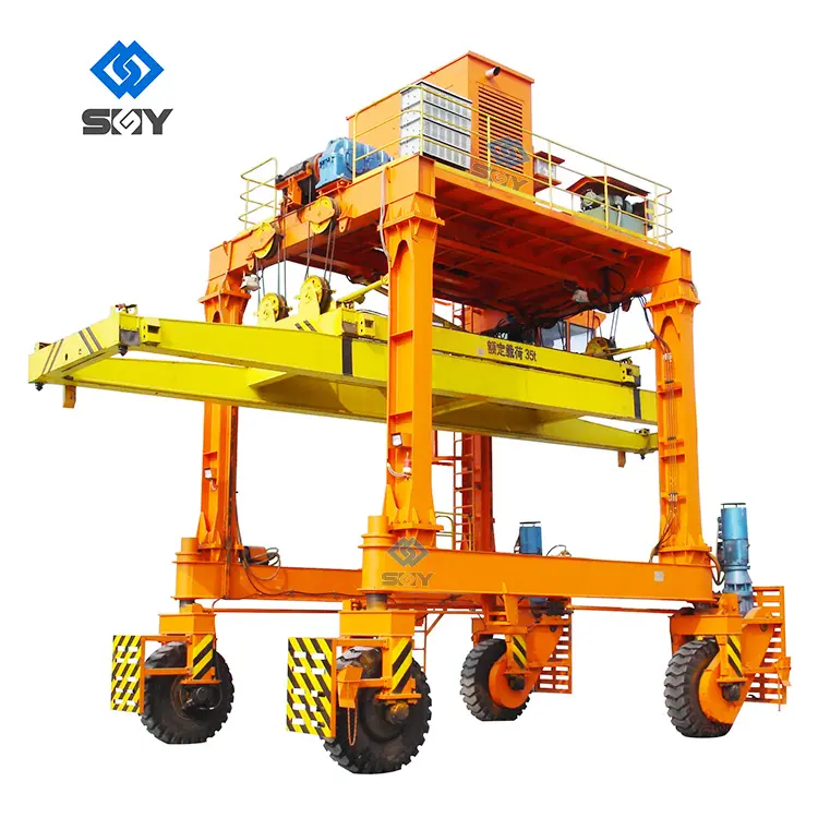 Chất lượng hàng đầu straddle tàu sân bay container quay rtg Crane để bán