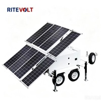 IP67 Su Geçirmez Monokristal Silikon Güneş Enerjili Güvenlik Treyleri 6*150W Paneller MPPT 60A Kontrol Cihazı 600AH Akü (İzleme İçin)