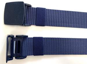 Ceinture en nylon de couleur bleue chinoise de 3.8cm à bas <span class=keywords><strong>prix</strong></span> et en grande quantité avec boucle en plastique bleu - Product Image 6