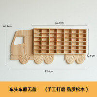 Étagère murale en bois massif multi-compartiments pour voiture, présentoir multi-niveaux pour jouets et boîtes mystères