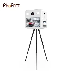 Pho print tragbare leichte Touchscreen-Foto kabine mit Kamera und Drucker