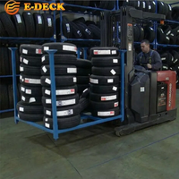 Étagères de stockage de pneus empilables, amovibles, durables, pour entrepôt, transport, haute capacité de charge