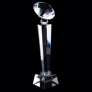 WZ-CT0031 Trophée en cristal rose K9 vierge en gros, trophées en cristal coloré personnalisés en forme de diamant pour cadeau souvenir - Product Image 3