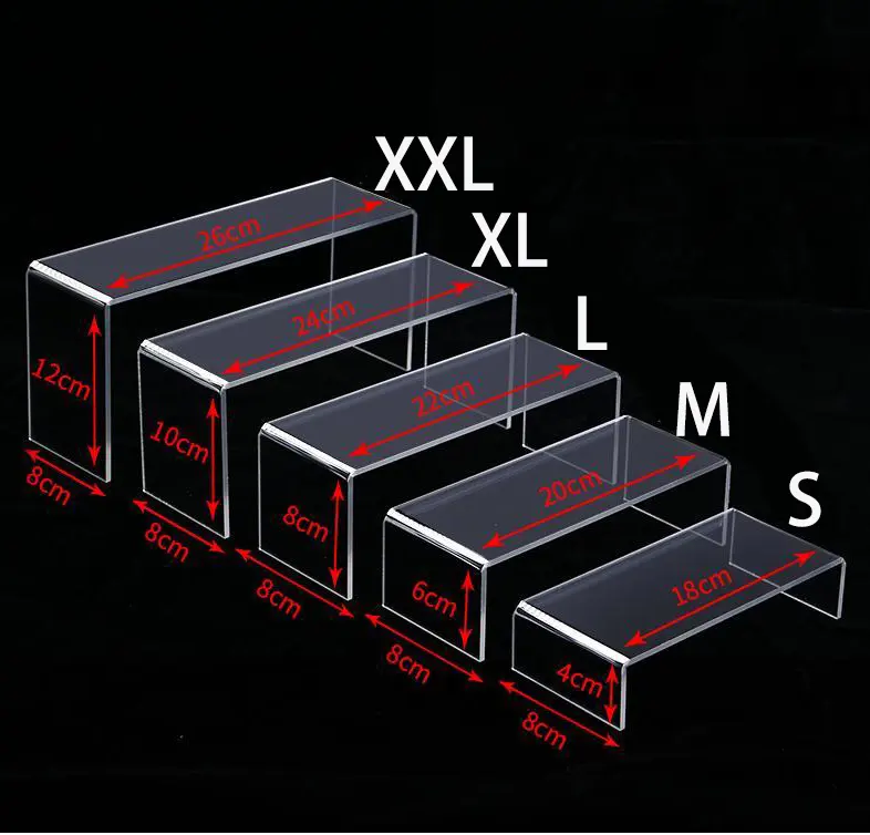 Acrylic U Type Display Stand Shoes