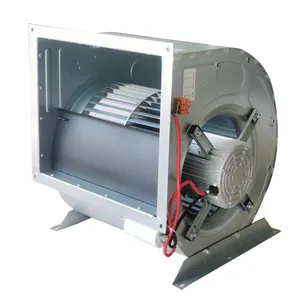 Ventilador centrífugo curvado para ventilação de ar galvanizado, motor AC 12/12 de velocidade única 220V 380V 50HZ 6300 m3h