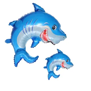 MTF оптовая продажа, Мультяшные морские животные, Kenting Shark, украшения для вечеринки, детские игрушки, фольгированные гелиевые шары оптом