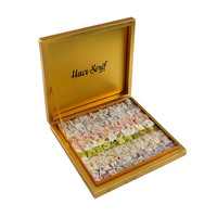 Boîtes à bonbons indiennes pour mariages boîte à nourriture en carton en papier doré de luxe emballage en baklava sucré