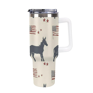 Vaso Térmico de Acero Inoxidable de 40oz con Logotipo Personalizado al por Mayor, Taza de Café de Viaje de 30oz con Asa para Exteriores - Product Image 1