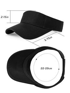OEM Sun <span class=keywords><strong>Visor</strong></span> mũ thể thao Sun <span class=keywords><strong>Visor</strong></span> số lượng lớn có thể điều chỉnh ngoài trời thể thao quần vợt Mũ Golf cho nam giới phụ nữ với biểu tượng tùy chỉnh thêu - Product Image 3