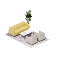 Canapé de bureau moderne en cuir, ensemble de canapés commerciaux écologiques pour hôtel et salon, taille personnalisable