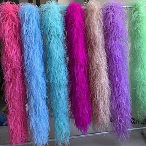 Venta Directa al por Mayor de Boas de Plumas de <span class=keywords><strong>Avestruz</strong></span> Blancas y Esponjosas de 5 Capas para Manualidades, Costura, Decoración del Hogar, Bodas, Fiestas y Navidad - Product Image 4
