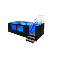Piscine hors sol préfabriquée en conteneur maritime de 20 pieds ou 40 pieds pour l'extérieur – Coût des piscines hors sol
