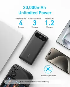 Banco de Energía Anker de 20000 mAh y 87 W Máx. con Cable USB-C Integrado, Pantalla Digital Inteligente, Carga Rápida, Cargador Portátil para Laptop y <span class=keywords><strong>MacBook</strong></span> - Product Image 4