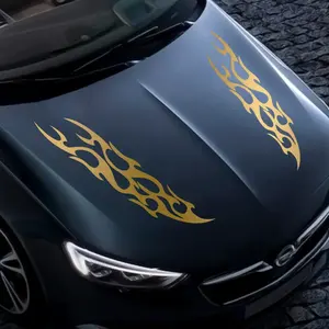 สติกเกอร์ติดฝากระโปรงรถ2ชิ้นพร้อมโลโก้เฉพาะตัวอุปกรณ์แต่งรถส่วนบุคคล - Product Image 2