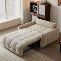 Das Moderne Elektrische Schaffell-Doppelsofa mit Ausziehfunktion Eignet Sich für Kleine Wohnzimmer