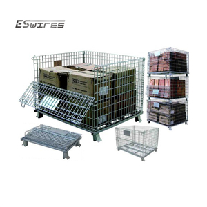 Ngành Công Nghiệp Treo lưu trữ dây Giỏ ráp stillage lồng dây lưới container <span class=keywords><strong>Pallet</strong></span> hộp có thể gập lại kim loại lưu trữ <span class=keywords><strong>Pallet</strong></span> - Product Image 3