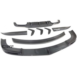 Pour <span class=keywords><strong>Mercedes</strong></span> Benz <span class=keywords><strong>classe</strong></span> <span class=keywords><strong>C</strong></span> W204 C63 <span class=keywords><strong>AMG</strong></span> 2012-2014 Kit carrosserie fibre de carbone pare-chocs avant lèvre diffuseur évent becquet état neuf - Product Image 2